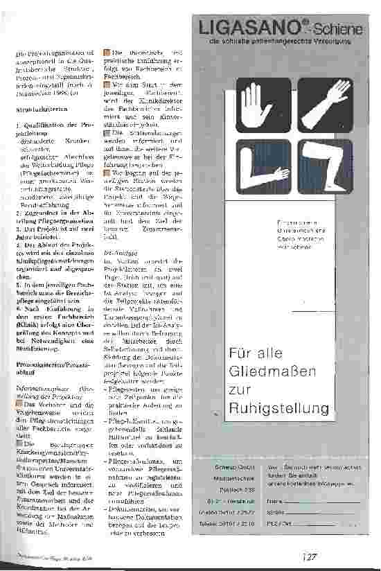 Vorschauseite 4: Modifizierte Pflegemethoden zur Thromboseund Pneumonieprophylaxe Ein Qualitätssicherungsprojekt, 1. Teil