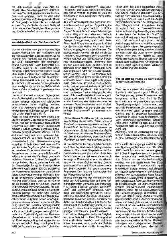 Vorschauseite 2: Die Eigenständigkeit der Krankenpflege - auch ein rechtliches Problem