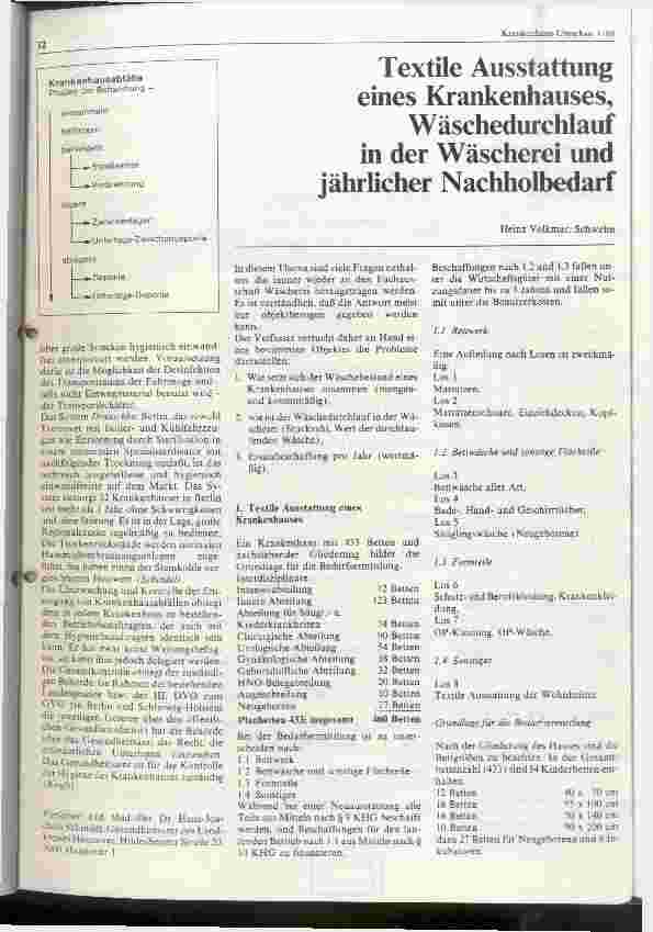Vorschauseite 3: Zur Beseitigung von Krankenhausabfällen