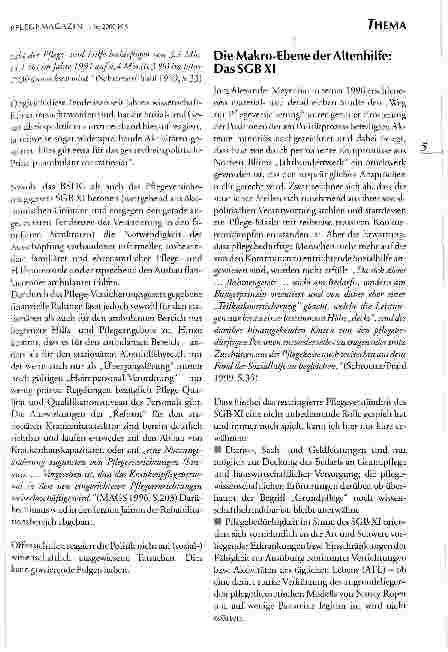 Vorschauseite 2: Strukturveränderungen in der Altenpflege Brauchen wir neue Perspektiven für die stationäre Altenhilfe?