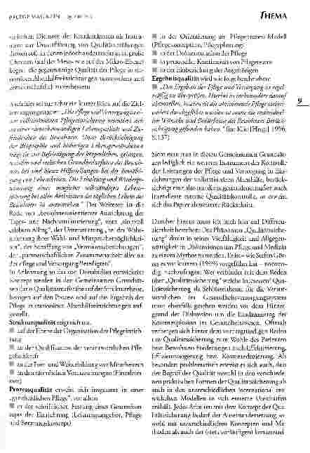 Vorschauseite 6: Strukturveränderungen in der Altenpflege Brauchen wir neue Perspektiven für die stationäre Altenhilfe?