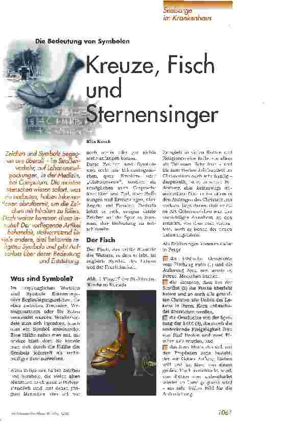 Vorschauseite 1: Kreuze, Fisch und Sternensinger