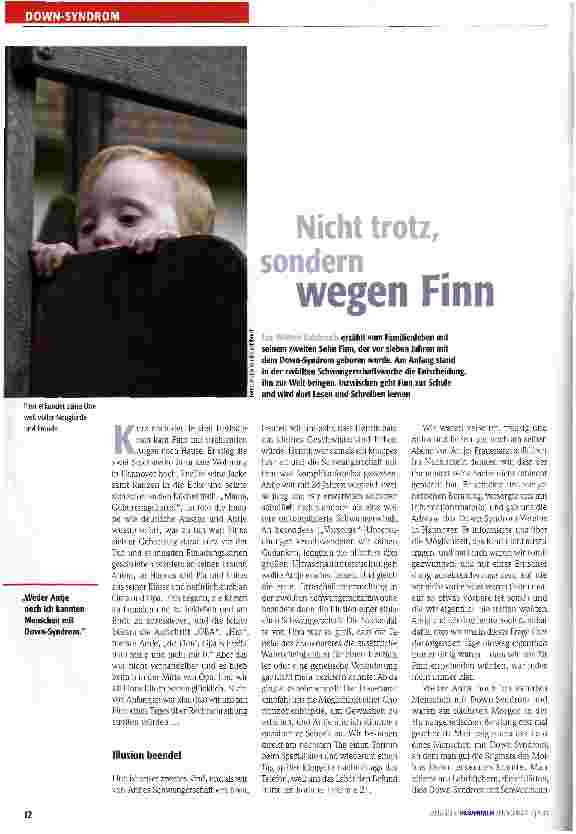 Vorschauseite 1: Nicht trotz, sondern wegen Finn