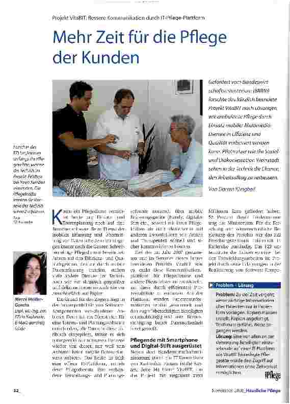 Vorschauseite 1: Mehr Zeit für die Pflege der Kunden