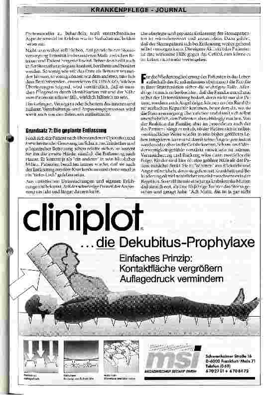 Vorschauseite 4: Karzinome und Stoma-Anlage - Die psychische Betreuung innerund außerhalb der Klinik