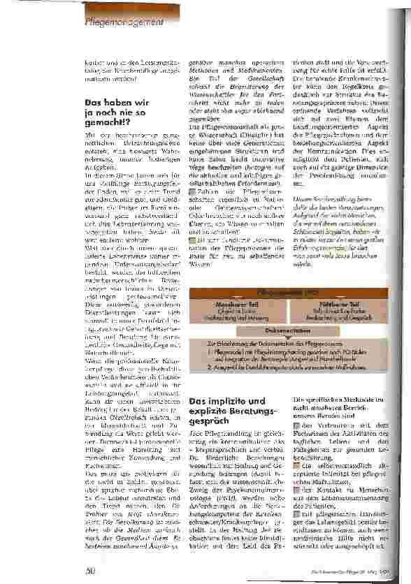Vorschauseite 3: Pflege im 21. Jahrhundert Visionen