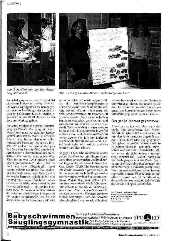 Vorschauseite 2: Fruchtzwerge und Co! Praxisnaher Unterricht in der Kinderkrankenpflegeausbildung