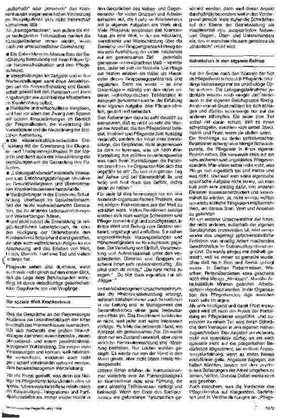 Vorschauseite 2: Die Lage im Pflegedienst - Stimmen die Ursachenzuschreibungen?