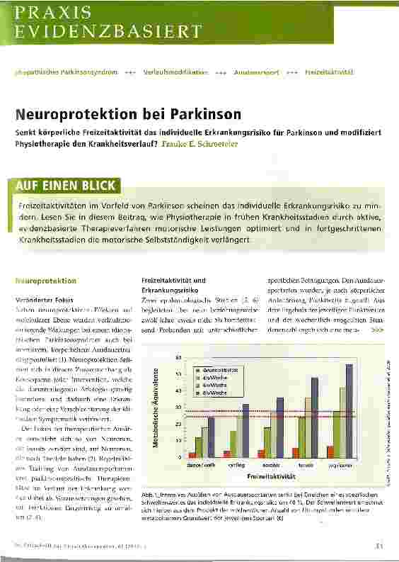 Vorschauseite 1: Neuroprotektion bei Parkinson