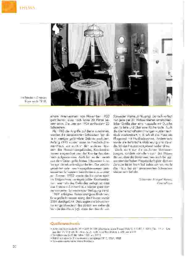 Vorschauseite 3: 85 Jahre Friedrich-Zimmer-Haus Zur Geschichte des Friedrich-Zimmer-Hauses