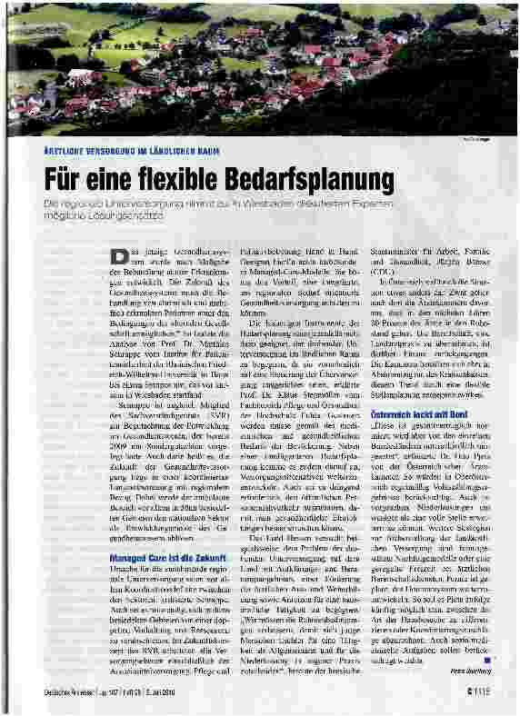 Vorschauseite 1: Für eine flexible Bedarfsplanung