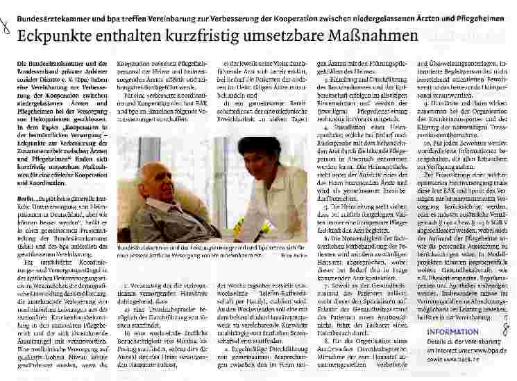 Vorschauseite 1: Eckpunkte enthalten kurzfristig umsetzbare Maßnahmen