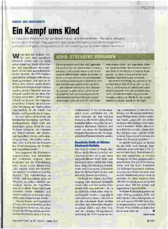Vorschauseite 1: Ein Kampf ums Kind