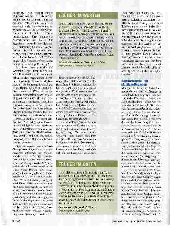 Vorschauseite 2: Größere Bezirke, weniger Dienste