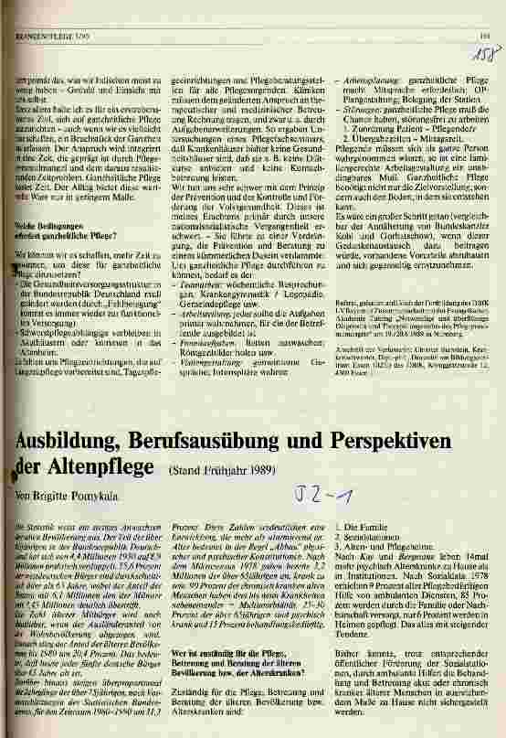 Vorschauseite 4: Ganzheitliche Pflege - was ist das, was kann sie leisten?