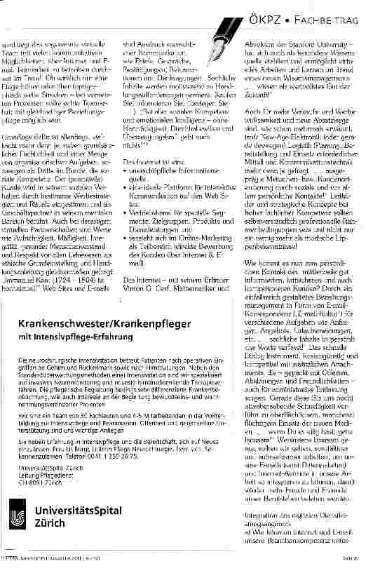 Vorschauseite 2: Web-Publishing im Internet Wegweiser durch ein Gesundheitsund Sozialzentrum