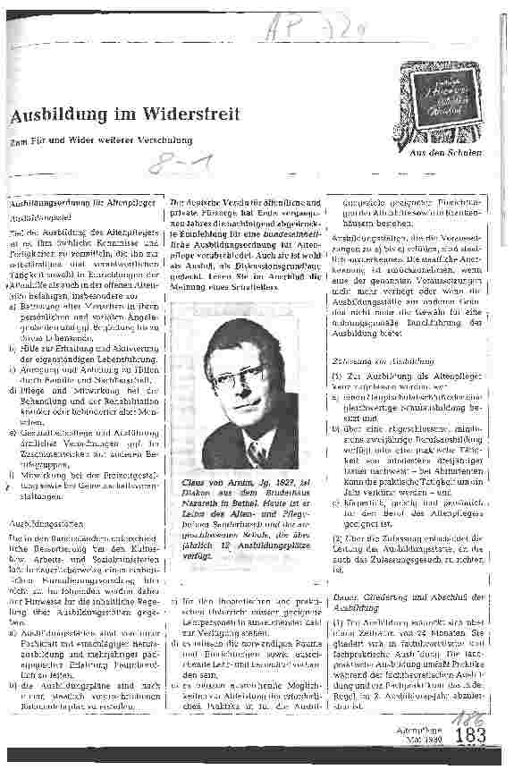 Vorschauseite 1: Ausbildung im Widerstreit