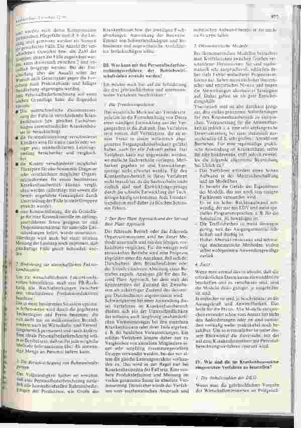 Vorschauseite 3: Wie sollte eine volksbzw. betriebswirtschaftlich sinnvolle Personalbedarfsberechnung (PB-Rechnung) gestaltet sein?