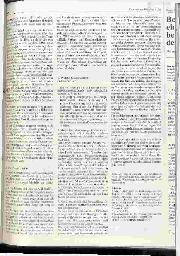 Vorschauseite 4: Wie sollte eine volksbzw. betriebswirtschaftlich sinnvolle Personalbedarfsberechnung (PB-Rechnung) gestaltet sein?