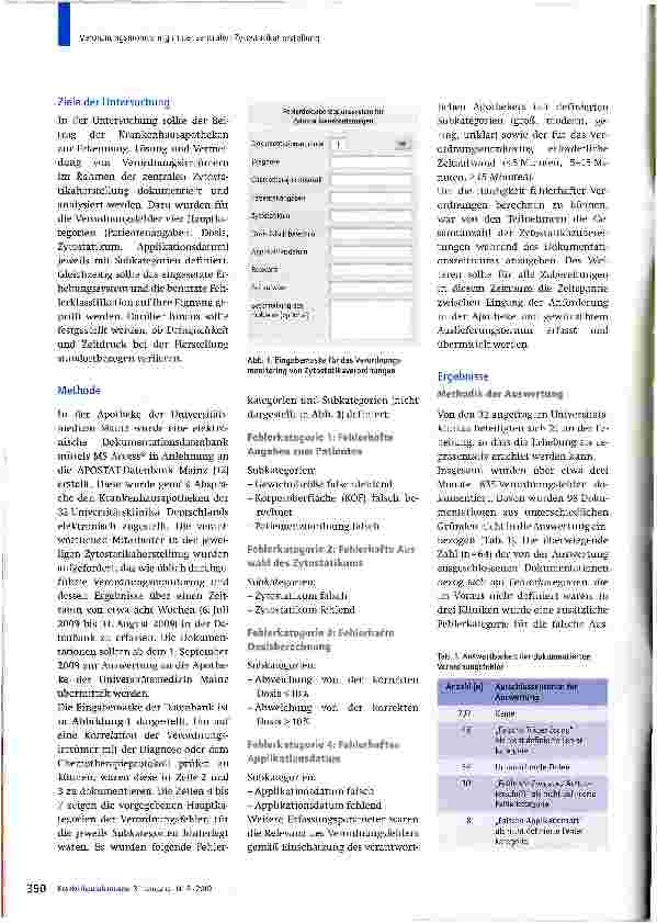 Vorschauseite 2: Bedeutung des Verordnungsmonitorings in der zentralen Zytostatikaherstellung
