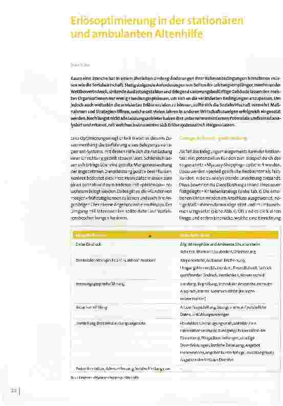 Vorschauseite 1: Erlösoptimierung in der stationären und ambulanten Altenhilfe