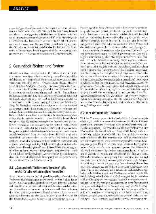 Vorschauseite 2: Neo-Gesundheitsförderung: Wer kann, muss ran
