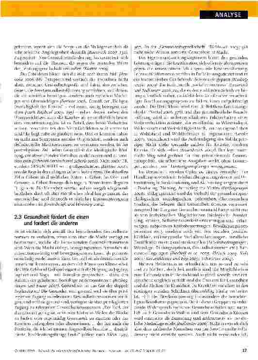 Vorschauseite 3: Neo-Gesundheitsförderung: Wer kann, muss ran