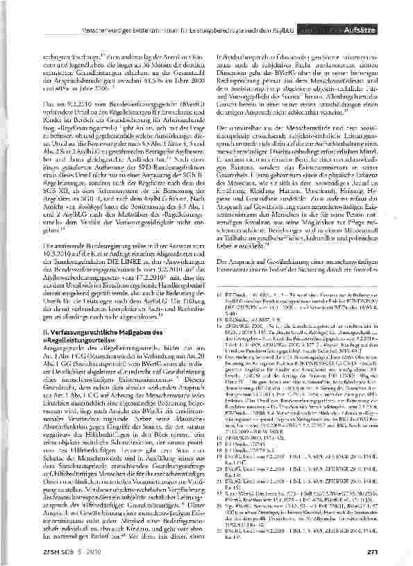 Vorschauseite 3: Menschenwürdiges Existenzminimum für Leistungsberechtigte nach dem Asylbewerberleistungsgesetz