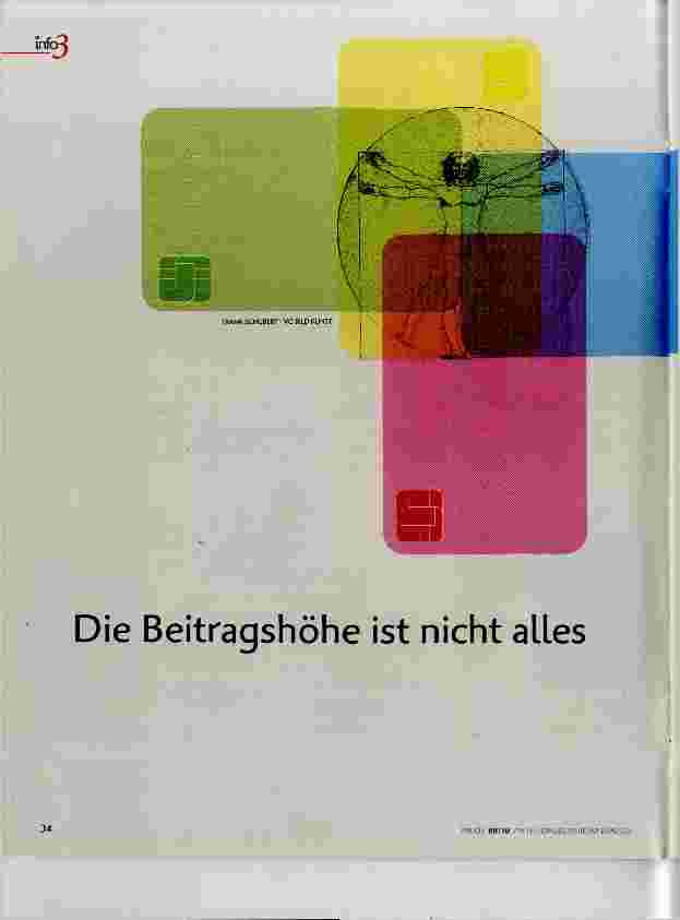Vorschauseite 1: Die Beitragshöhe ist nicht alles