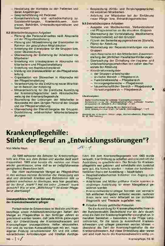 Vorschauseite 2: Stellenbeschreibung für die Abteilungsleitung - zur Diskussion gestellt -