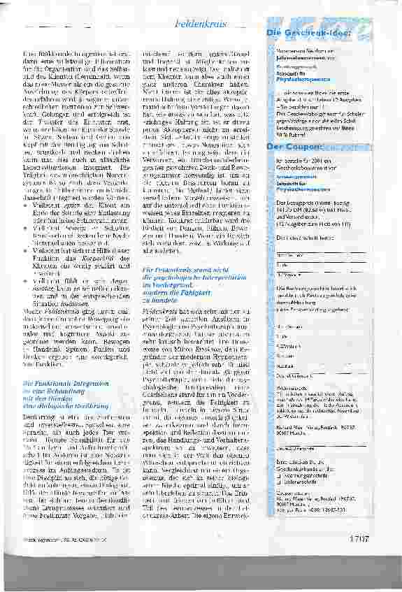 Vorschauseite 5: Die Feldenkrais-Methode