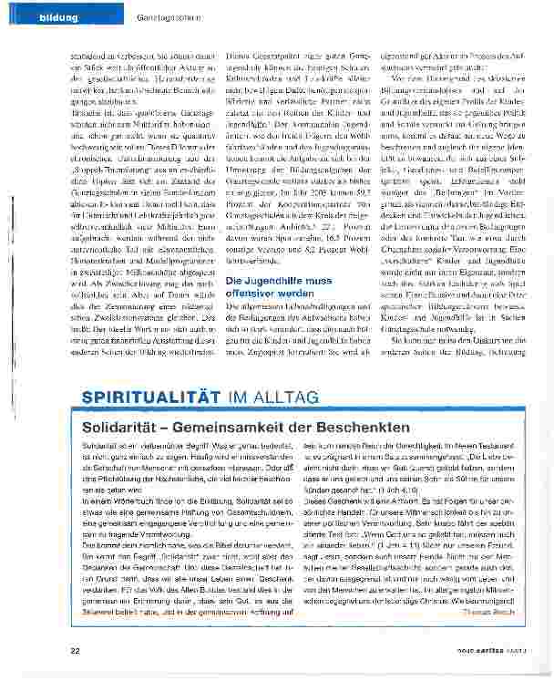 Vorschauseite 3: Alltagsbildung braucht einen Platz in der Schule