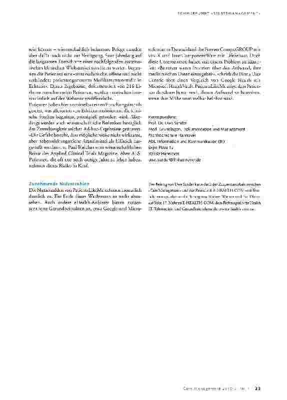 Vorschauseite 3: Patienten wie du und ich