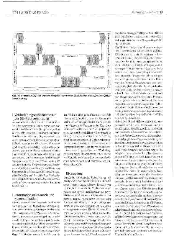 Vorschauseite 6: Versorgungsqualität in der SterilgutversorgungAbgestimmter Versorgungsprozess mit wiederaufbereiteten Medizinprodukten zwischen Operationssälen (OP) und der zentralen Sterilgutver…