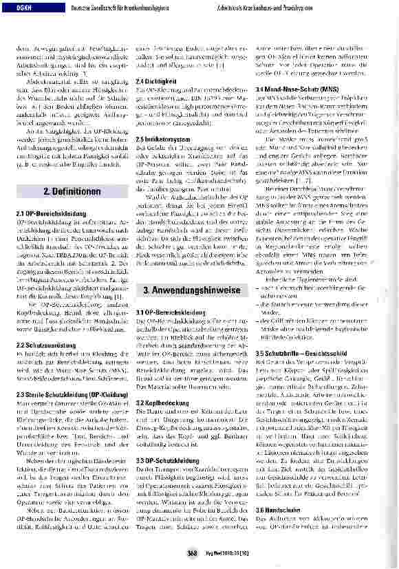 Vorschauseite 2: OP-Kleidungund Patientenabdeckung