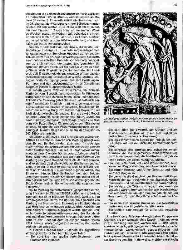 Vorschauseite 2: Die heilige Elisabeth von Thüringen Ihr Leben und Wirken bei der Pflege von kranken Menschen