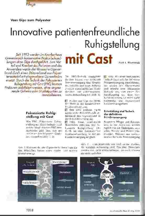 Vorschauseite 1: Innovative patientenfreundliche Ruhigstellung mt Cast Vom Gips zum Polyester