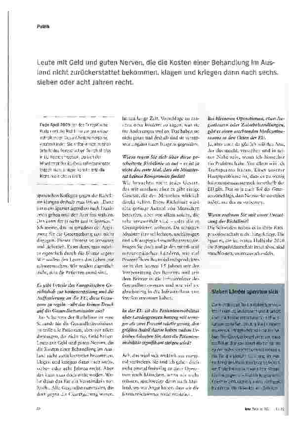 Vorschauseite 3: „Eine Schande für die Gesundheitsminister