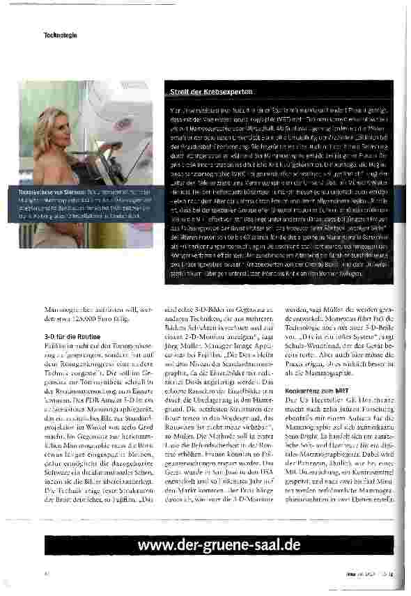 Vorschauseite 3: Alle wollen ins Screening