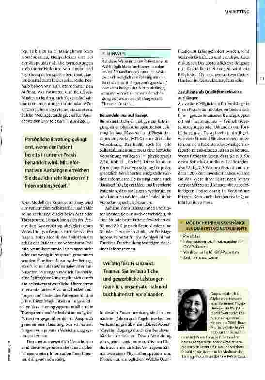 Vorschauseite 3: Praxisaushänge als Marketinginstrument
