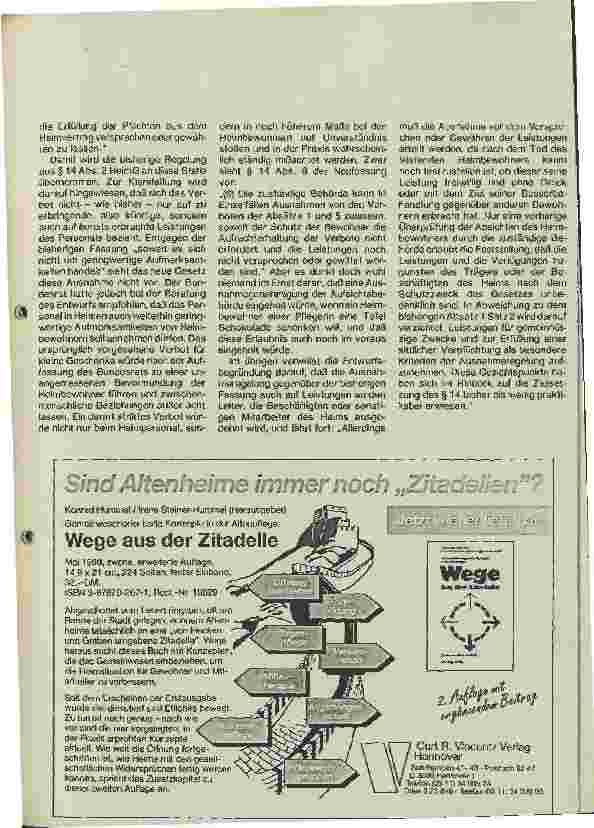 Vorschauseite 4: Zuwendungen an Heimträger und Heimpersonal