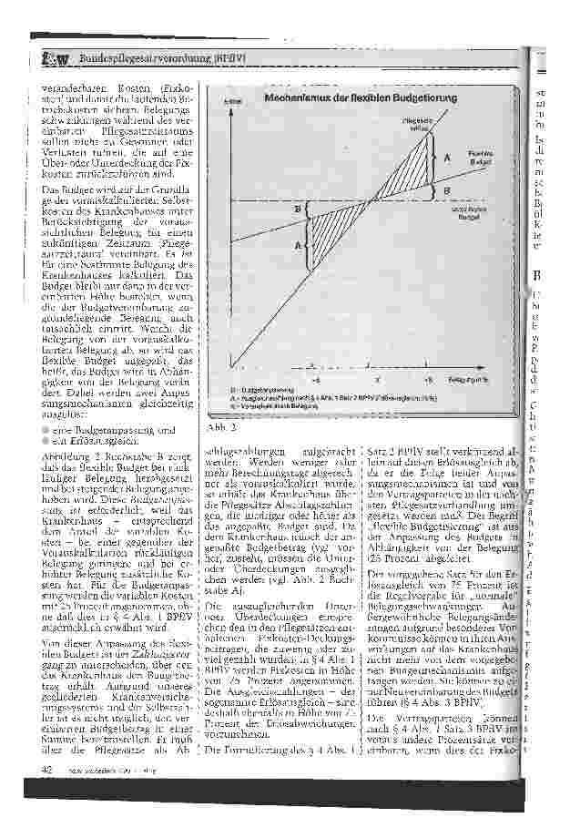 Vorschauseite 3: Bundespflegesatzverordnung (BPflV) Wirtschaftliche Aspekte