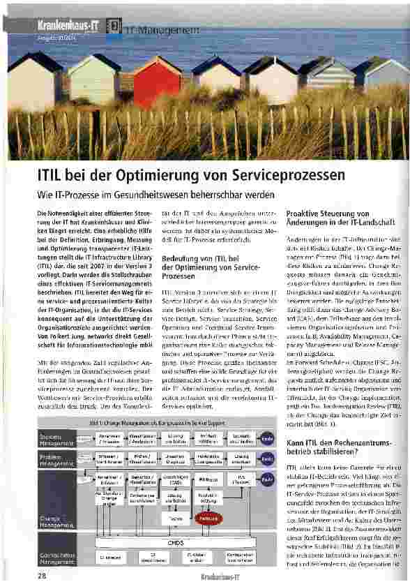 Vorschauseite 1: ITIL bei der Optimierung von Serviceprozessen