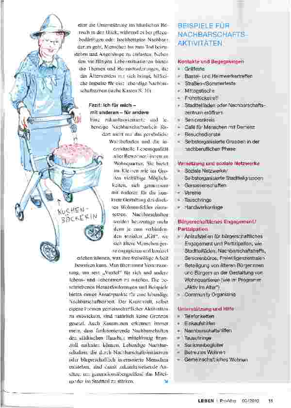 Vorschauseite 4: LEBENDIGE NACHBARSCHAFT MITGESTALTEN