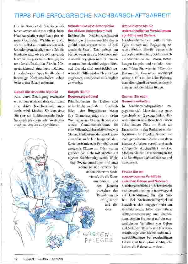 Vorschauseite 5: LEBENDIGE NACHBARSCHAFT MITGESTALTEN