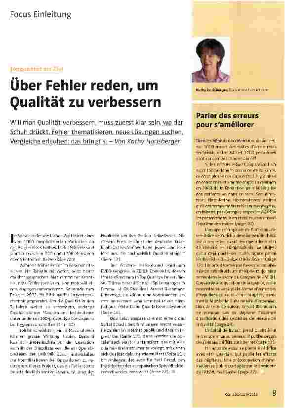 Vorschauseite 1: Über Fehler reden, um Qualität zu verbessern