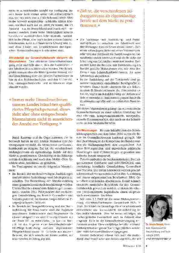 Vorschauseite 2: Einheitliche Bildungssystematik für die Gesundheitsberufe