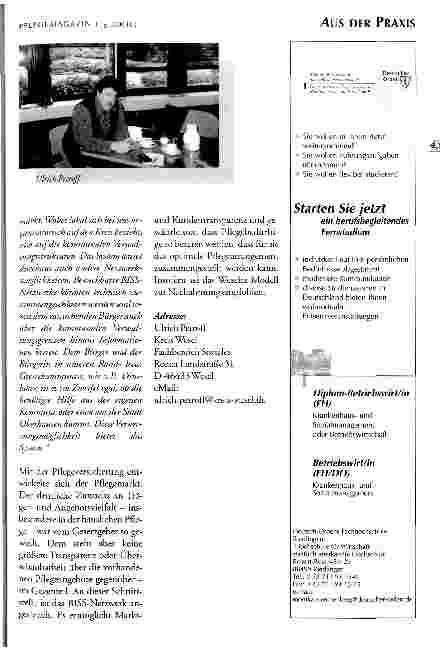 Vorschauseite 5: BISS - ein Beratungsund Informationsnetzwerk für die Pflege