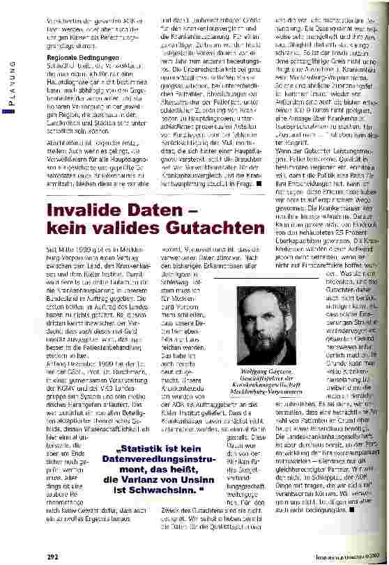 Vorschauseite 3: Mängel in der Datenbasis Bedenken bei den Krankenhausgesellschaften