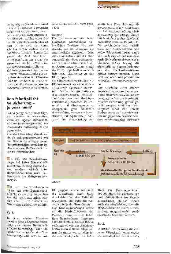 Vorschauseite 2: Brauchen Pflegekräfte eine Berufshaftpflicht-Versicherung? Versicherungsschutz in der Pflege